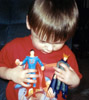 Action Figures Ultraman (Evil Earth-3 Counterpart of Superman) and Evil Friend Owlman (bad-Batman)