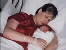 Asleep with Mom, a day before going home
