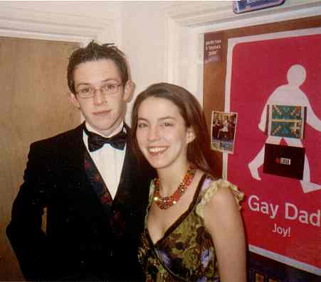 chris and chris before the Annual Sollas Society Dinner 2001.� 1hr wait for taxi not pictured.� Taxi 27, (01865) 242424? You'll get yours...