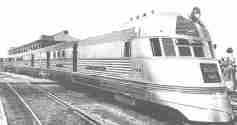 They don't make 'em like this anymore!!&nbsp; The first diesel-powered passenger locomotive in North America, The Pioneer Zephyr, #9900