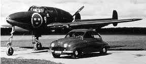 1945 Saab J21 and 1949 Saab 92