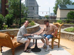 Pat and Steve at the park
