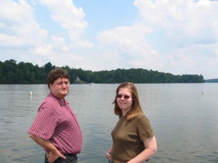 Steve and Kelly on the dock