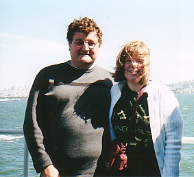 Steve and Kelly on a boat