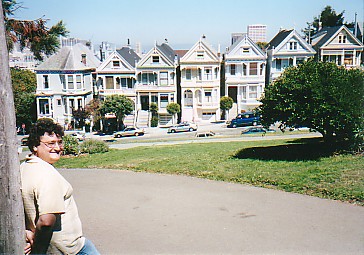 Steve in front of Painted Ladies