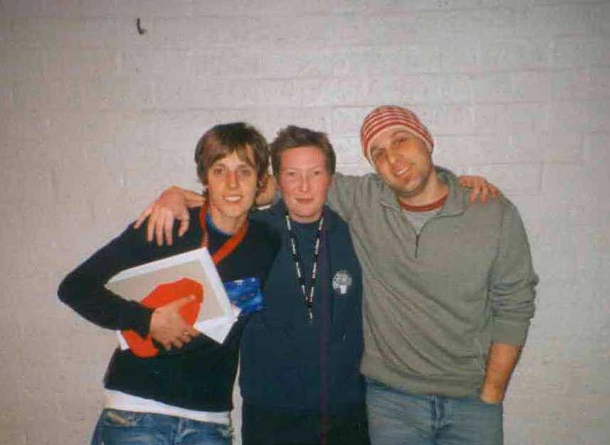 Eric, Sarah & me, backstage before the gig...