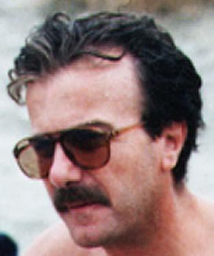 Kyriakos Sfetsas on a Lefkas beach