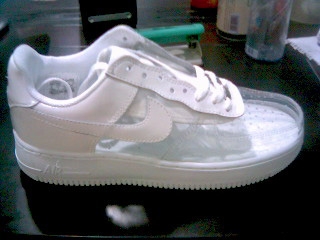 clear nike air force