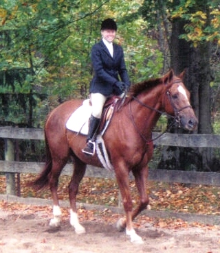 Natalie showing off at a hunter show!