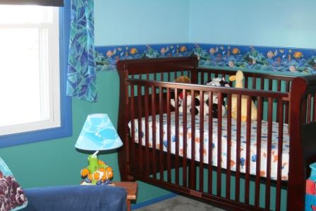 A comfy crib just waiting to lull a little one to sleep!