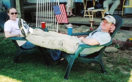 Relaxing on a lazy summer afternoon!