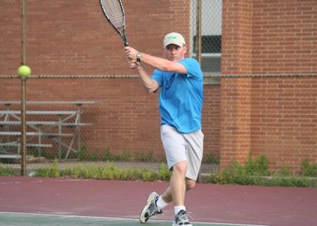 Kyle right at home on the court!
