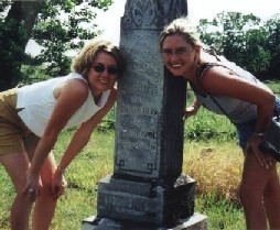 Stephanie & I at the Star Hill Cemetary