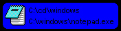 Webpage created using Notepad.