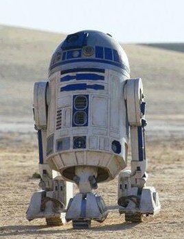 Artoo-Detoo in the Tatooine desert