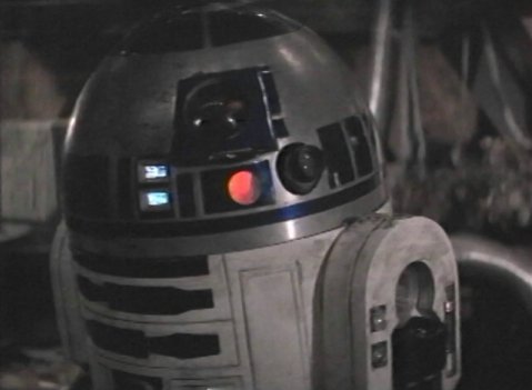 Artoo in the Jawa sandcrawler