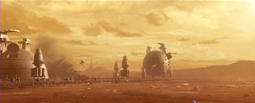 The Confederate forces massed on Geonosis