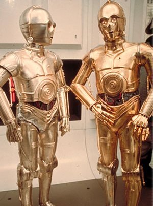 Two protocol droids in the service of the Rebellion