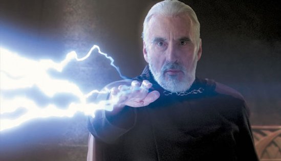 Dooku unleashes deadly Force lightning