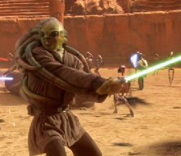 Kit Fisto in the Geonosian arena