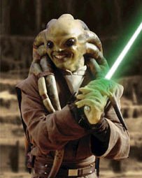 Kit Fisto prepares for battle in the arena