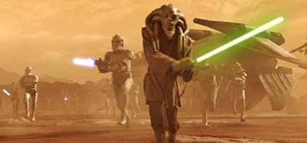Kit Fisto charges into the thick of the action