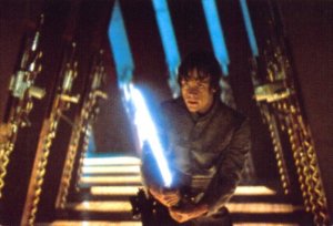 Luke faces Darth Vader on Bespin