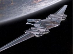 The Naboo Cruiser orbiting Coruscant