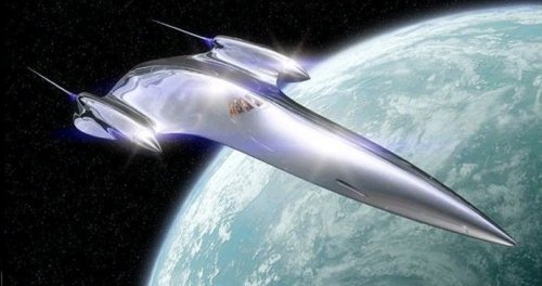 The Naboo Starship leaves Coruscant