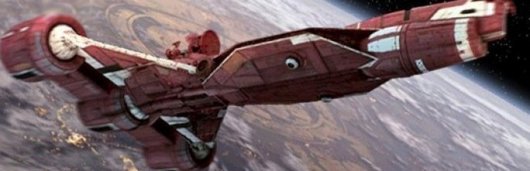 The Radiant VII leaves Coruscant, bound for Naboo