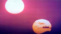 Tatooine's twin suns, Tatoo I and Tatoo II