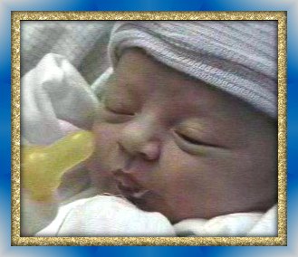 Caelan just hours old - 6-12-01