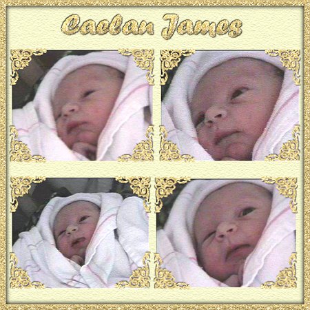 Caelan just hours old - 6-12-01