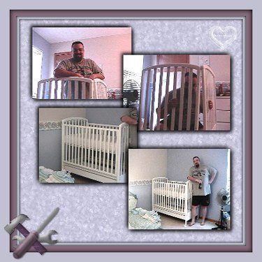 Putting the crib together