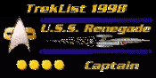 Promoted to Captain by the Renegade Treklist
