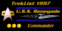 Ranked Commander by the Renegade Treklist