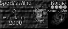 Spock's Mind Award  12/31/99