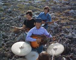Paul, John and George singing Another Girl in the movie, Help! 1965.