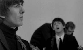 George and Paul singing If I Fell in the movie, A Hard Day's Night  1964.