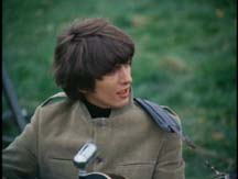 George singing I Need You in the movie, Help! 1965.