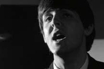 Paul McCartney, 1964, singing And I Love Her from A Hard Day's Night.