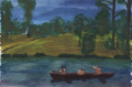 Canoing on Murrembong Lake