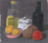 Oil and Wine Still Life