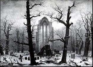 'Ah, by no wind those clouds are driven
That rustle through the unquiet Heaven
Uneasily, from morn till even,
Over the violets there that lie
In myriad types of the human eye --
Over the lilies there that wave
And weep above a nameless grave!'
-Edgar Alan Poe.