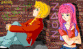 The two in an alley, with Neon wearing something I know she'd never wear
