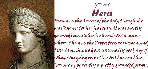 I'm the Greek goddess Hera!