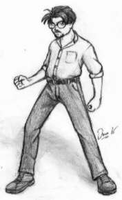 Hand-drawn human me...