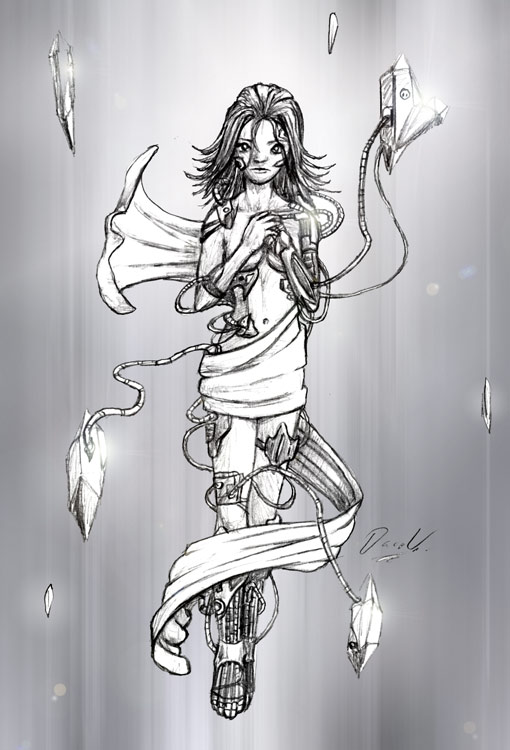 Cyborg girl Kagaku, full size