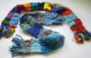 Patchwork Knitted Scarves