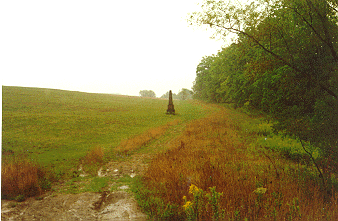 Morgan Monument on Morgan land